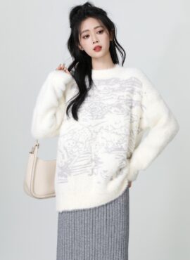 Cozy Mohair Knit Sweater