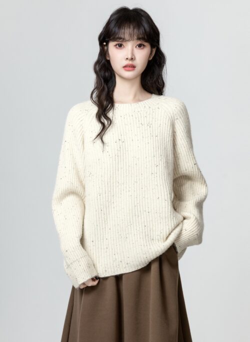 Cream Cozy Knit Sweater