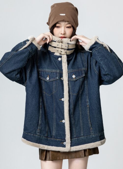 Fleece Lined Denim Jacket Winter