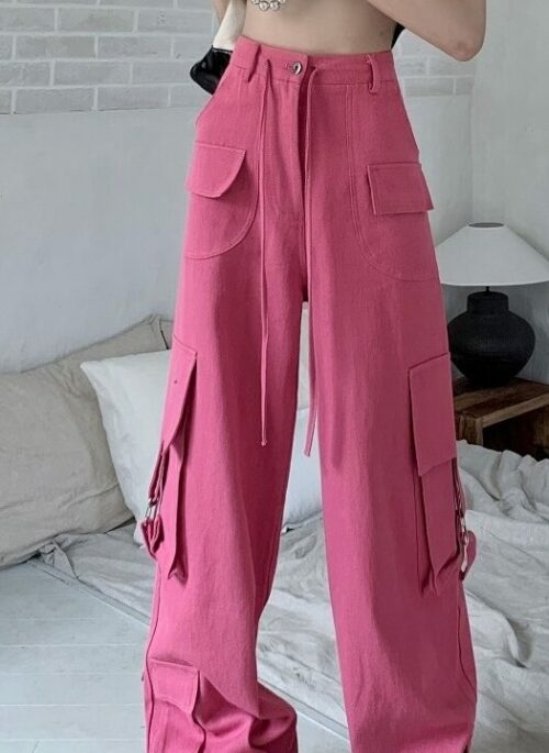 Hot Pink Cargo Pants | Ahyeon - BabyMonster