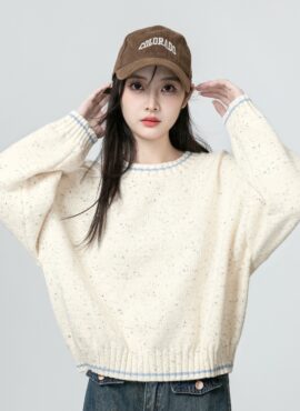 Retro Colorful Knit Sweater