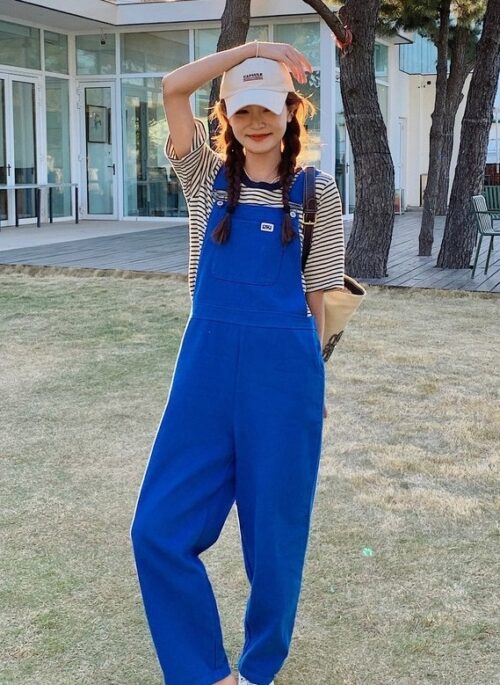 Royal Blue Casual Overall | Rami - BabyMonster