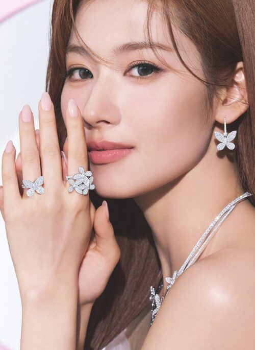 Silver Diamond Big Butterfly Ring | Sana - Twice