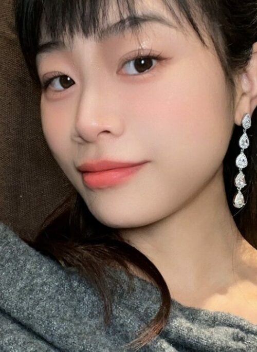 Silver Water Drop Tassel Earrings | Sana - Twice