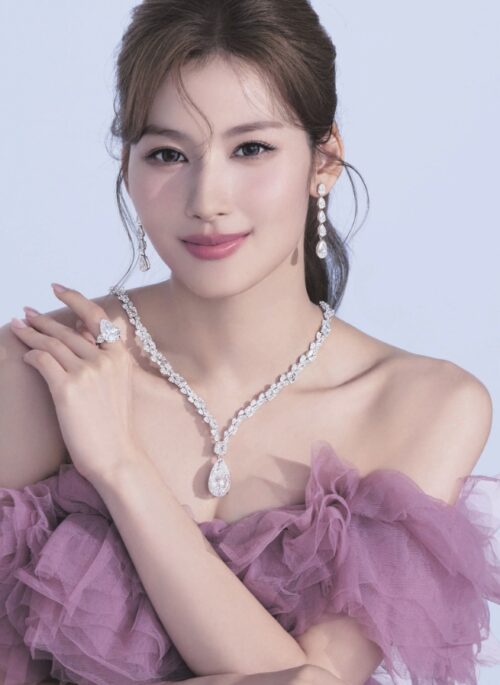 Silver Water Drop Tassel Earrings | Sana - Twice