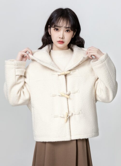 Toggle Hooded Wool Coat Winter Design