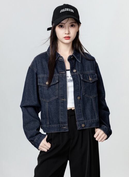 Vintage Navy Denim Jacket