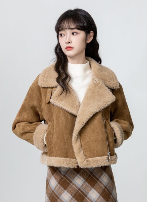 Vintage Suede Shearling Jacket