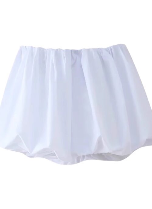 White Versatile Bubble Skirt | Eunchae - Le Sserafim