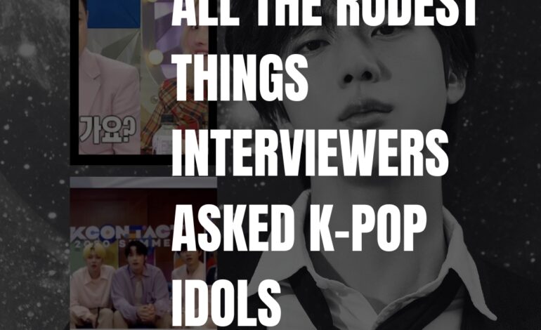 All The Rudest Things Interviewers Asked K-Pop Idols