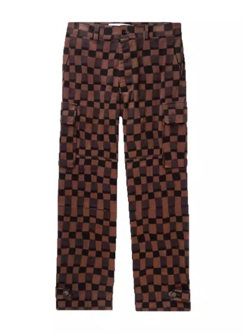 Brown Checkered Corduroy Pants | JB - GOT7