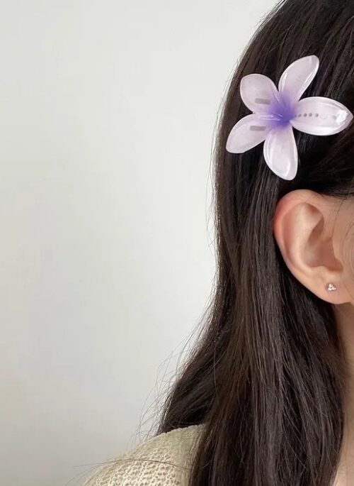 Lilac Cute Flower Hair Clip | Minji - NewJeans