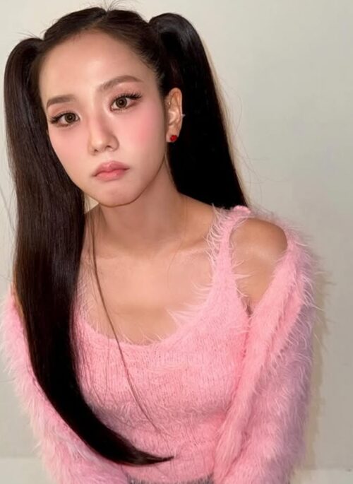 Red Mini Heart Earrings | Jisoo - BlackPink