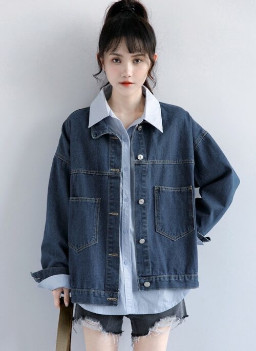 Spring Vintage Denim Jacket Casual Style