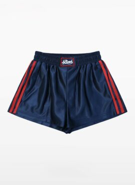 Blue Elastic Waist Athletic Shorts | Chung Ha