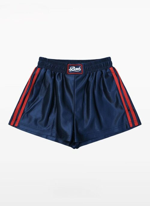 Blue Elastic Waist Athletic Shorts | Chung Ha