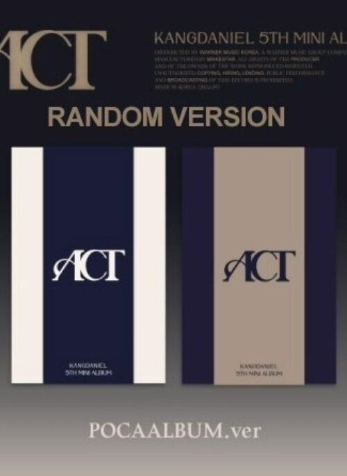 KANG DANIEL 5th Mini Album - ACT | POCA Album, Random version